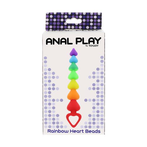 TOY JOY RAINBOW HEART BEADS ANÁLSOR