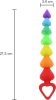 TOY JOY RAINBOW HEART BEADS ANÁLSOR