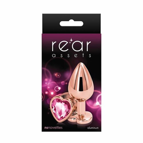 REAR ASSETS ROSE GOLD HEART SMALL PINK