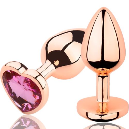 REAR ASSETS ROSE GOLD HEART MEDIUM PINK