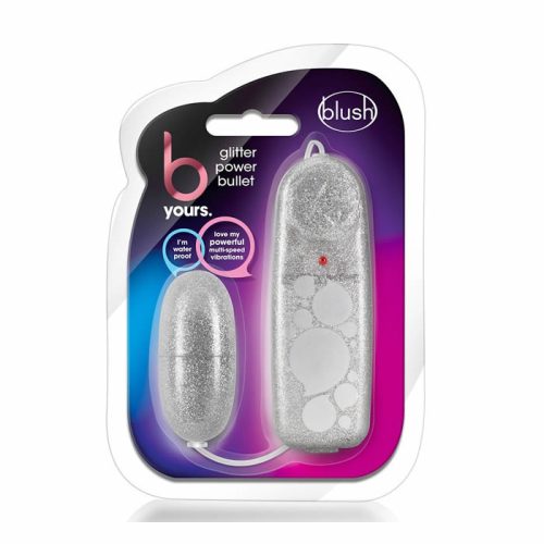 B YOURS GLITTER POWER BULLET SILVER