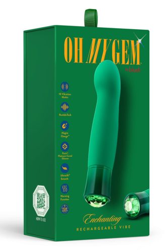 OH MY GEM EMERALD ZÖLD KRISTÁLYOS VIBRÁTOR