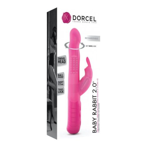 DORCEL BABY RABBIT 2.0 - AKKUS, CSIKLÓKAROS VIBRÁTOR (PINK)