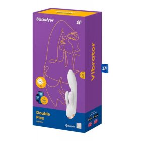 SATISFYER DOUBLE FLEX NYUSZIS VIBRÁTOR (FEHÉR)