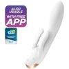 SATISFYER DOUBLE FLEX NYUSZIS VIBRÁTOR (FEHÉR)
