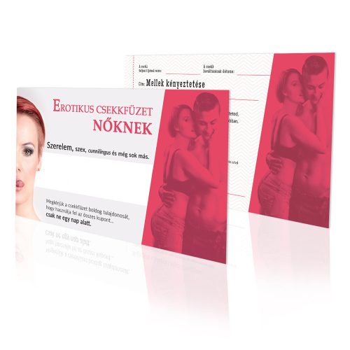 EROTIKUS CSEKKFÜZET NŐKNEK
