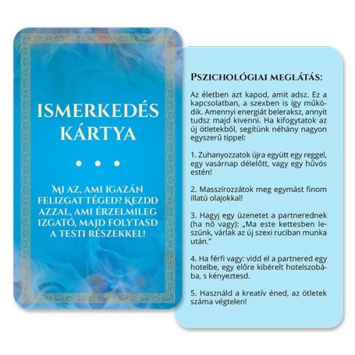 ÉRZÉKEK JÁTÉKA TÁRSASJÁTÉK