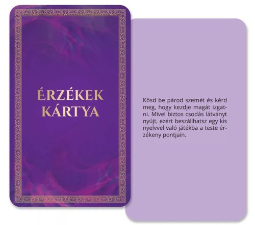 ÉRZÉKEK JÁTÉKA TÁRSASJÁTÉK