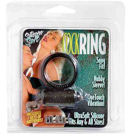 VIBRATING COCKRING BLACK