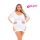 PINK LIPSTICK BOLD BABE DRESS WHITE XL/3XL