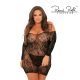 RENÉ ROFÉ SEDUCTIVE LACE DRESS FEKETE XL-2XL