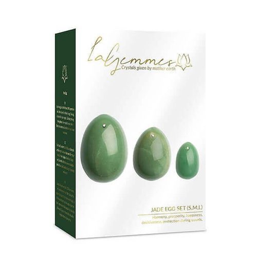 LA GEMMES YONI - GÉSAGOLYÓ SZETT - JÁDE KŐ (3DB)