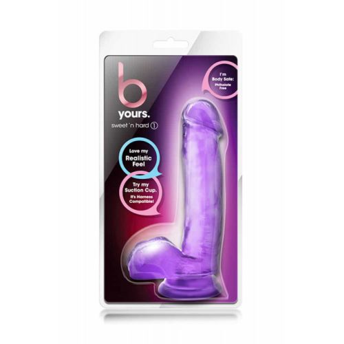 B YOURS SWEET AND HARD DILDO LILA