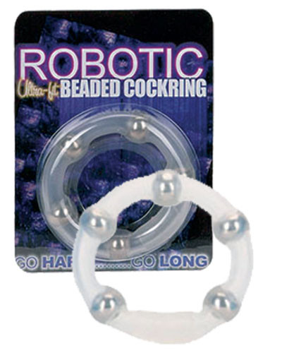 ROBOTIC BEADED COCK RING