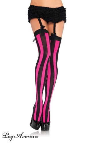 LEG AVENUE CSÍKOS COMBFIX FEKETE-PINK