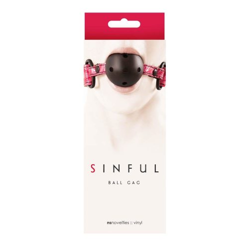 SINFUL BALL GAG PINK SZÁJPECEK
