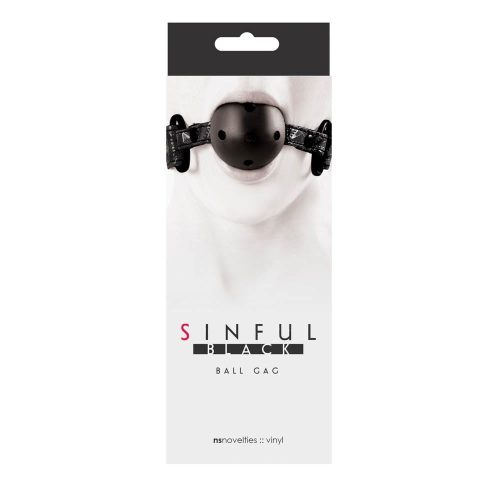 SINFUL BALLGAG BLACK SZÁJPECEK