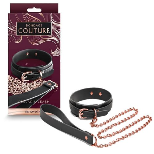 BONDAGE COUTURE - COLLAR and LEASH NYAKÖRV ÉS PÓRÁZ