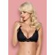 OBSESSIVE 810-BRA-1 FEKETE PUSH UP MELLTARTÓ