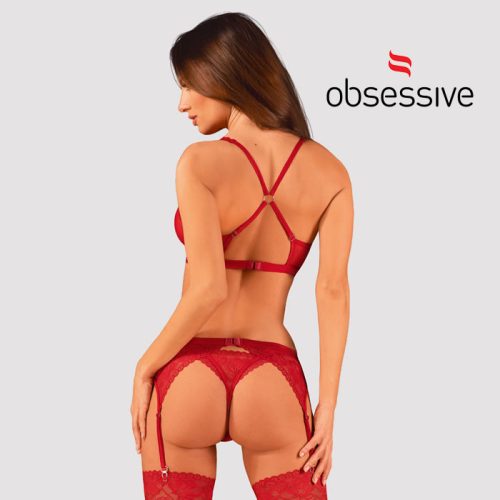OBSESSIVE LACELOVE SZETT RED M/L