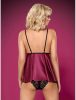 OBSESSIVE 845-BAB-5 BORDÓ BABYDOLL L/XL