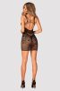 OBSESSIVE D608 DRESS FEKETE NECCRUHA XL/XXL