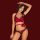 OBSESSIVE SENSUELIA TOP & THONG RED XXL
