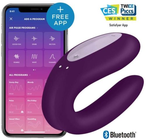 SATISFYER DOUBLE JOY PURPLE-LILA