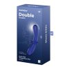 SATISFYER DOUBLE CRYSTAL GLASS DILDO BLUE