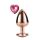 DREAM TOYS GLEAMING LOVE MEDIUM ROSE GOLD ANÁLDUGÓ PINK KŐVEL