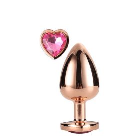   DREAM TOYS GLEAMING LOVE LARGE ROSE GOLD ANÁLDUGÓ PINK KŐVEL